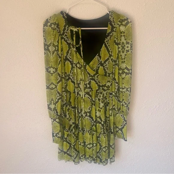 Blackmilk Acid Serpent Heavenly Wrap Dress - Picture 6 of 8